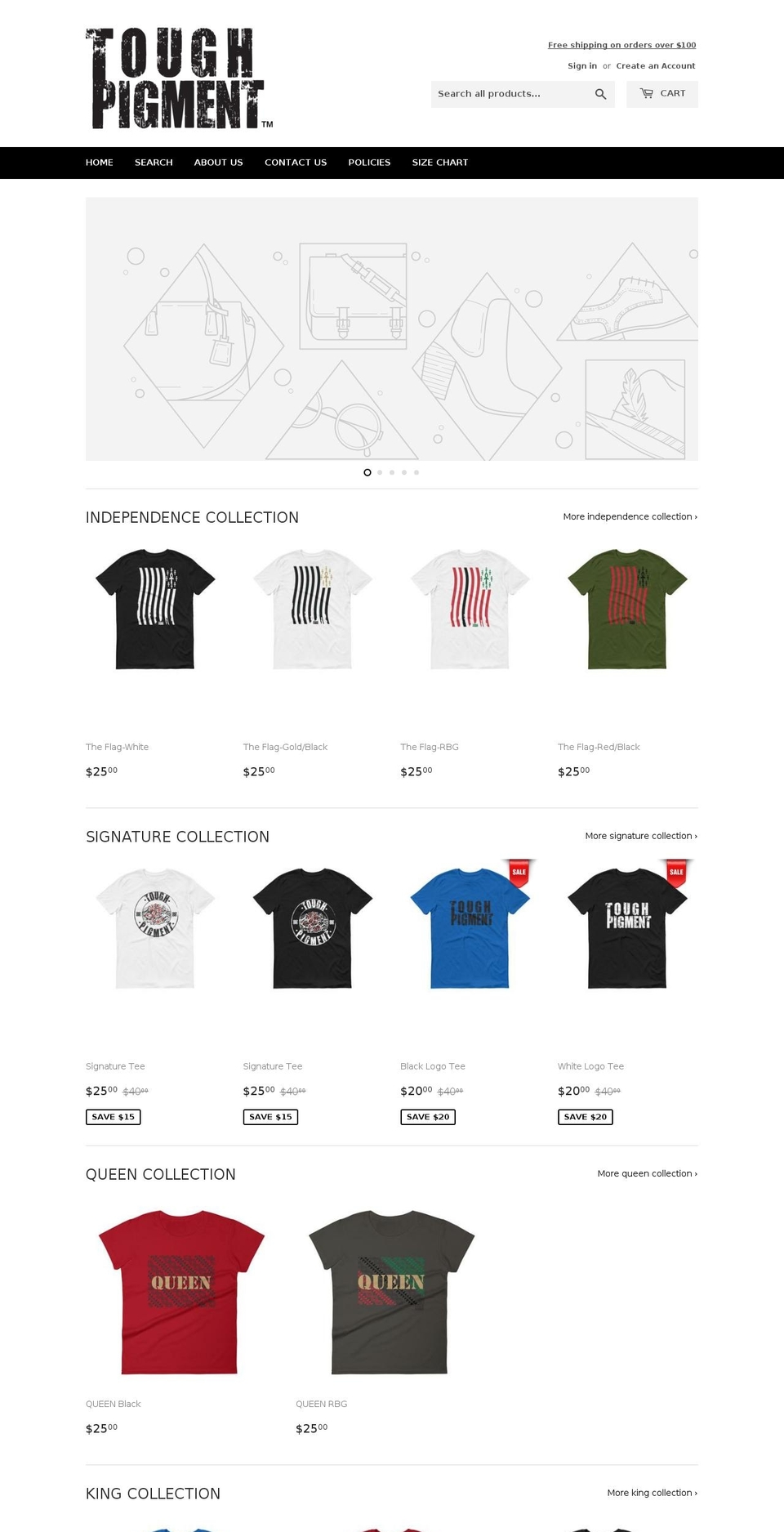 toughpigment.com — Shopify storefront screenshot