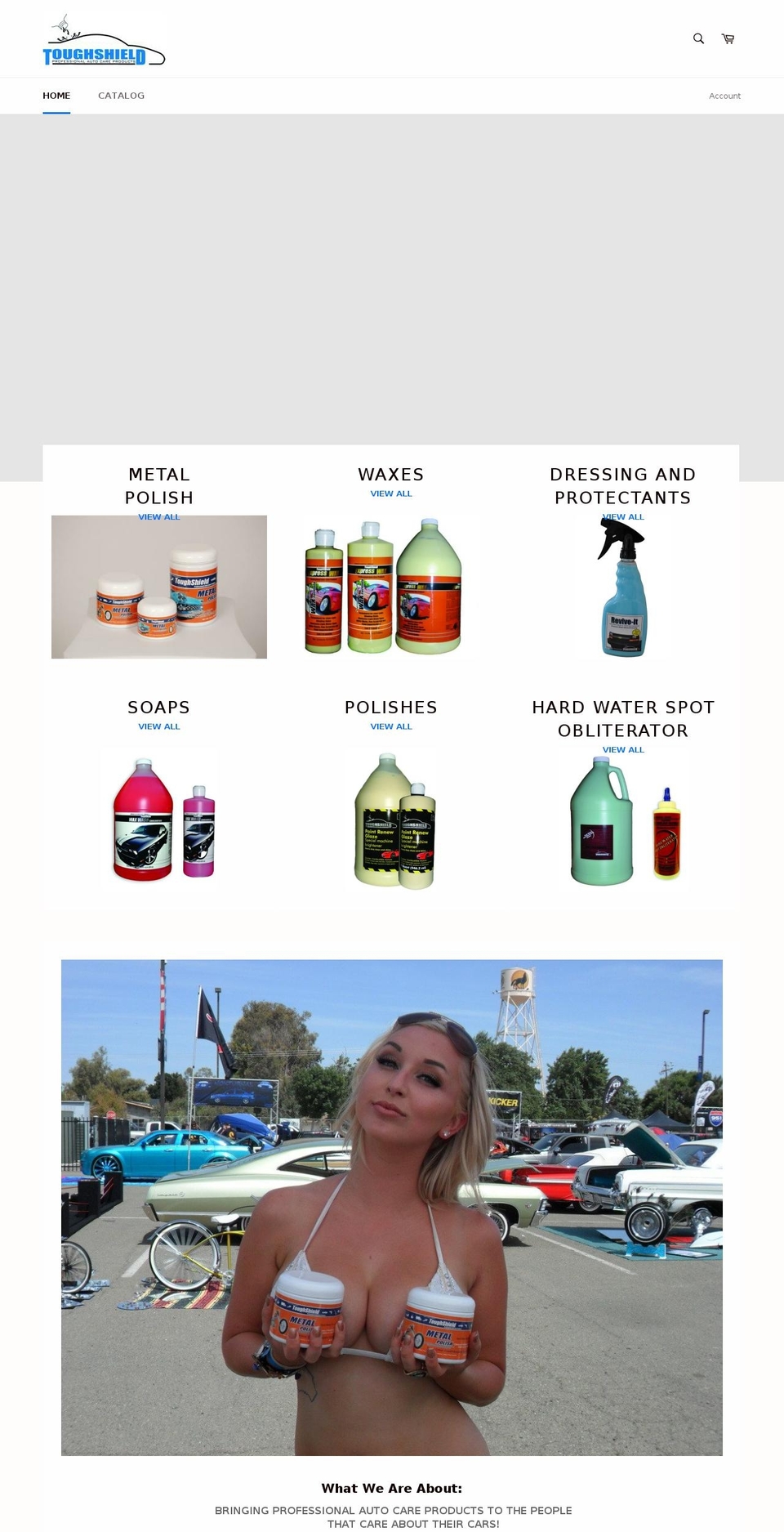 toughshieldautocareproducts.com shopify website screenshot