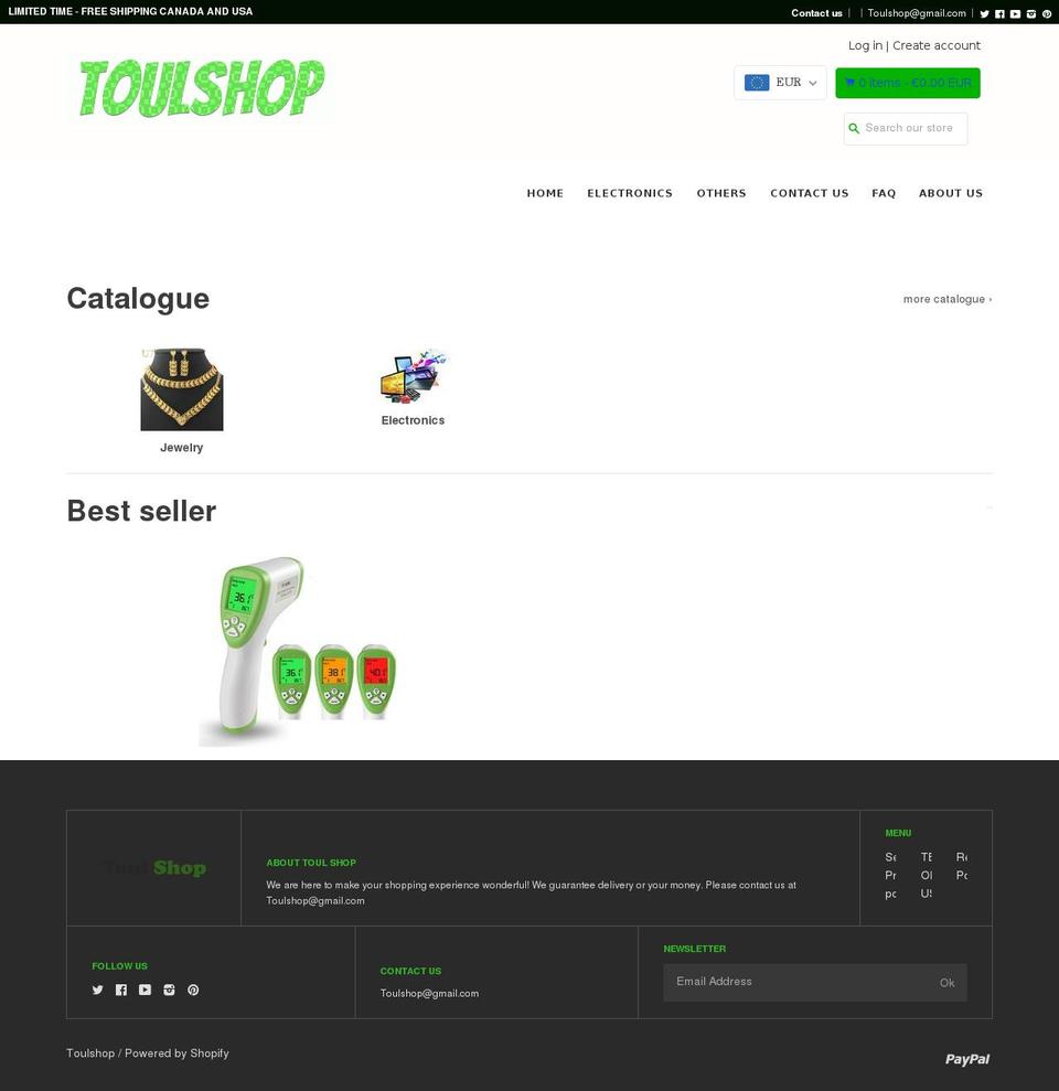 shopifyboostertheme Shopify theme site example toulshop.com