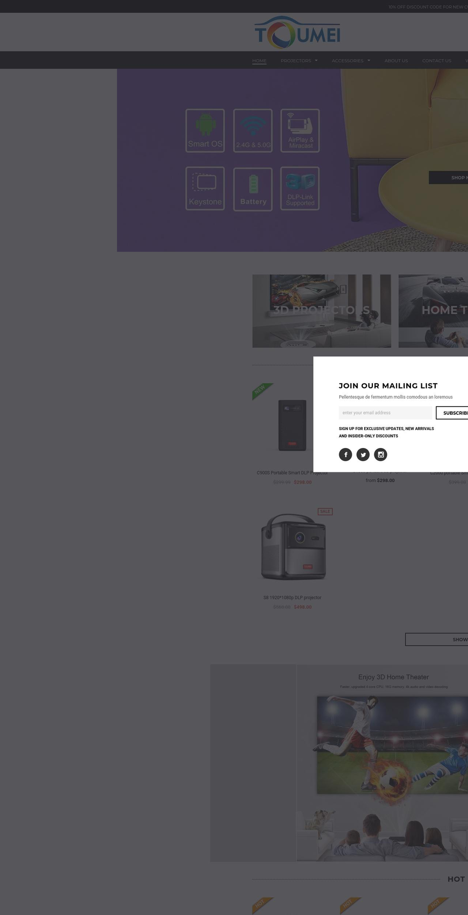 toumeipro.com shopify website screenshot