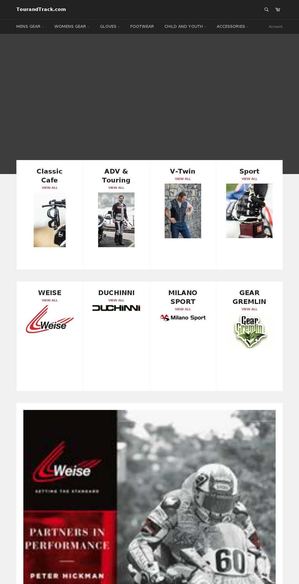 tourandtrack.org shopify website screenshot