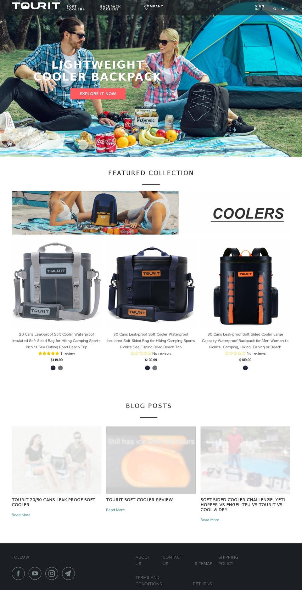 WORTHFIND Shopify theme site example touritoutdoor.com