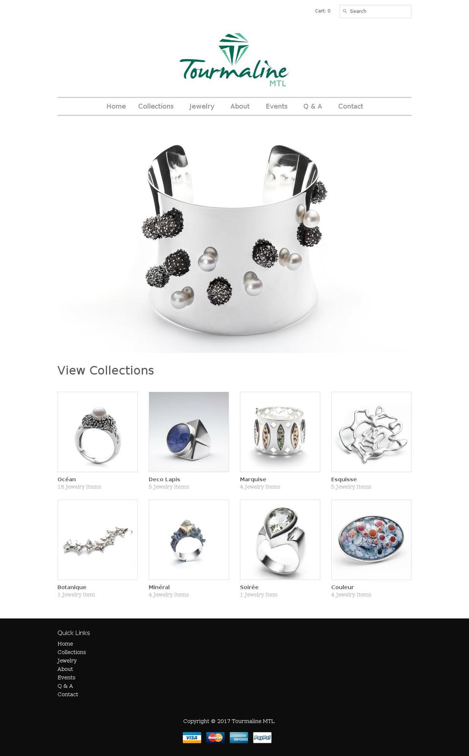 tourmalinemtl.com shopify website screenshot