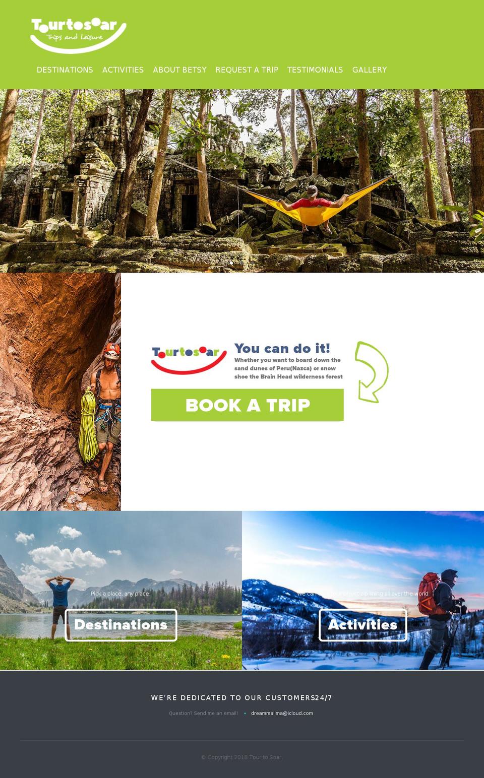 tourtosoar.com shopify website screenshot