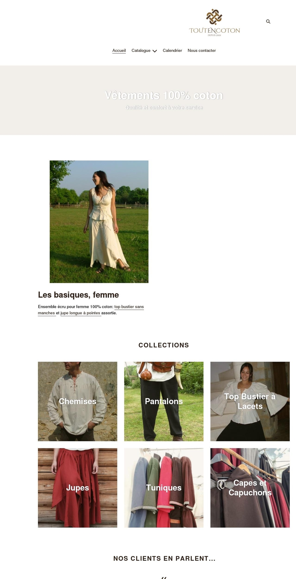 toutencoton.com shopify website screenshot