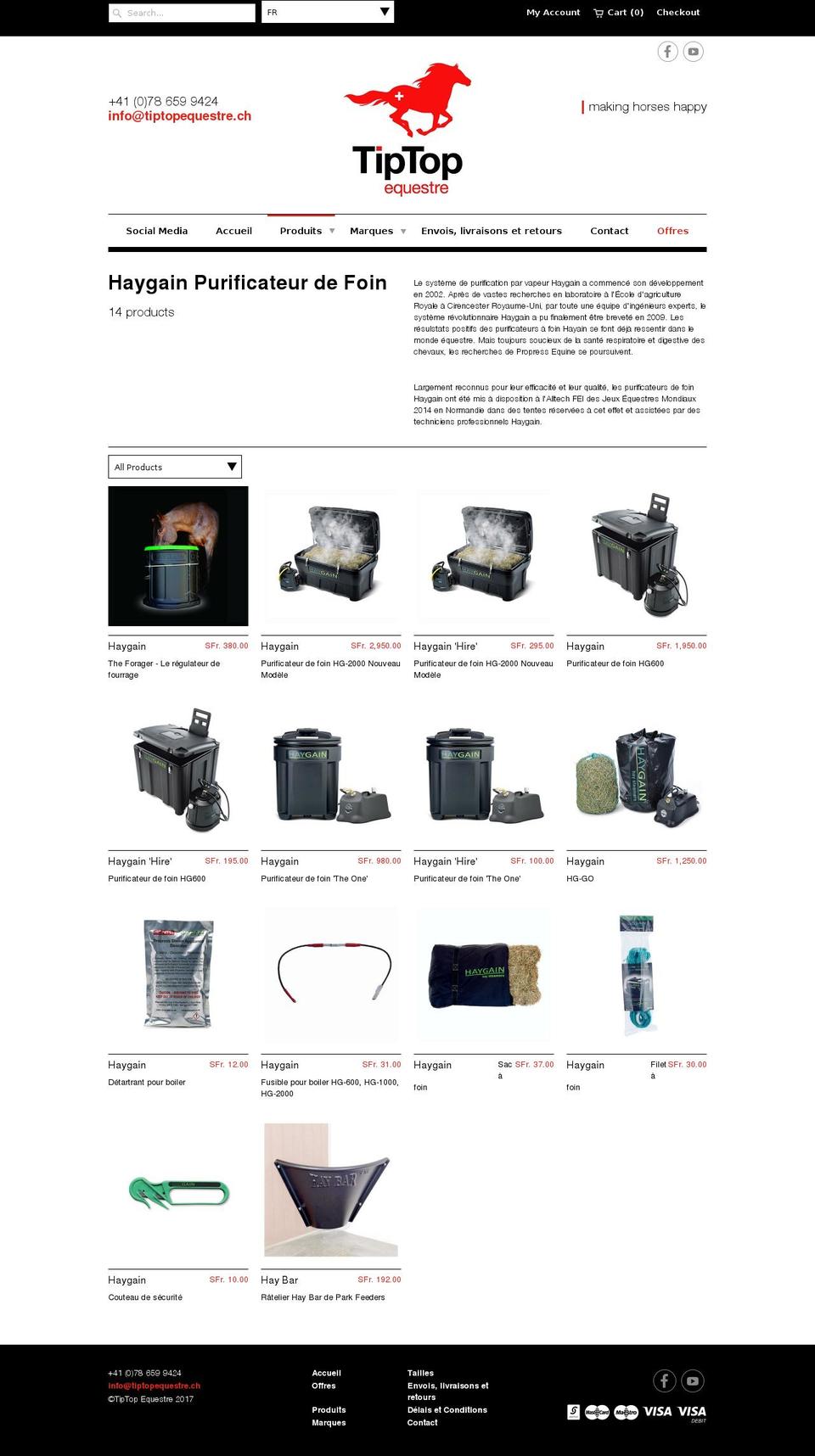 touxdecheval.com shopify website screenshot