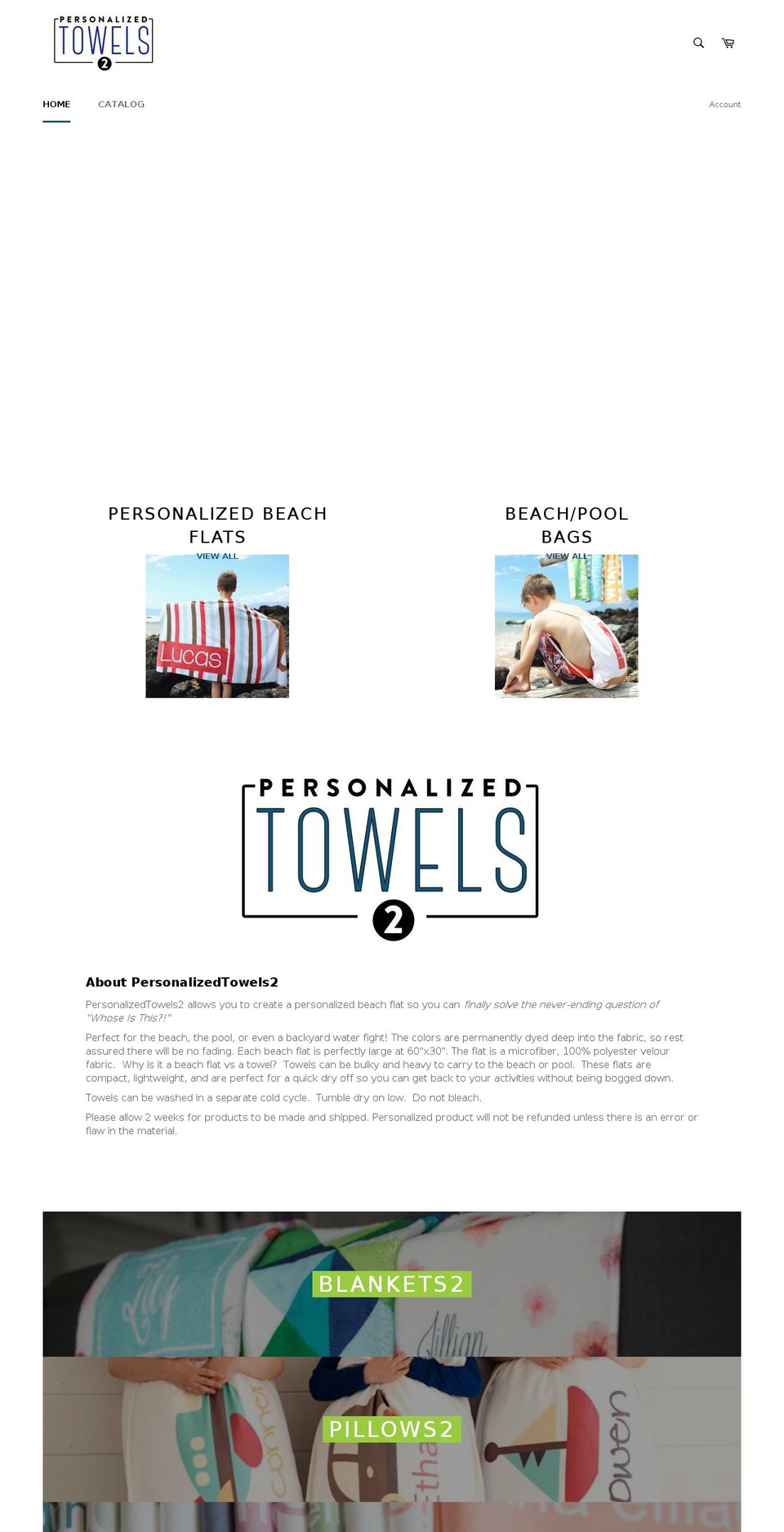 towels2.com — Shopify storefront screenshot