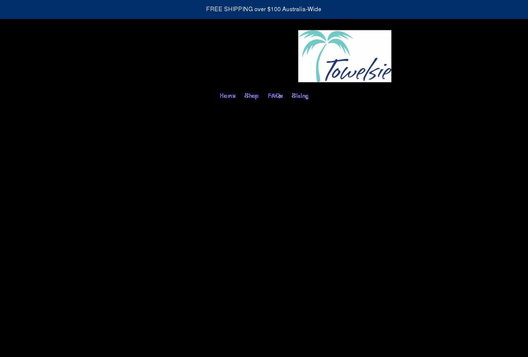towelsie.com.au shopify website screenshot