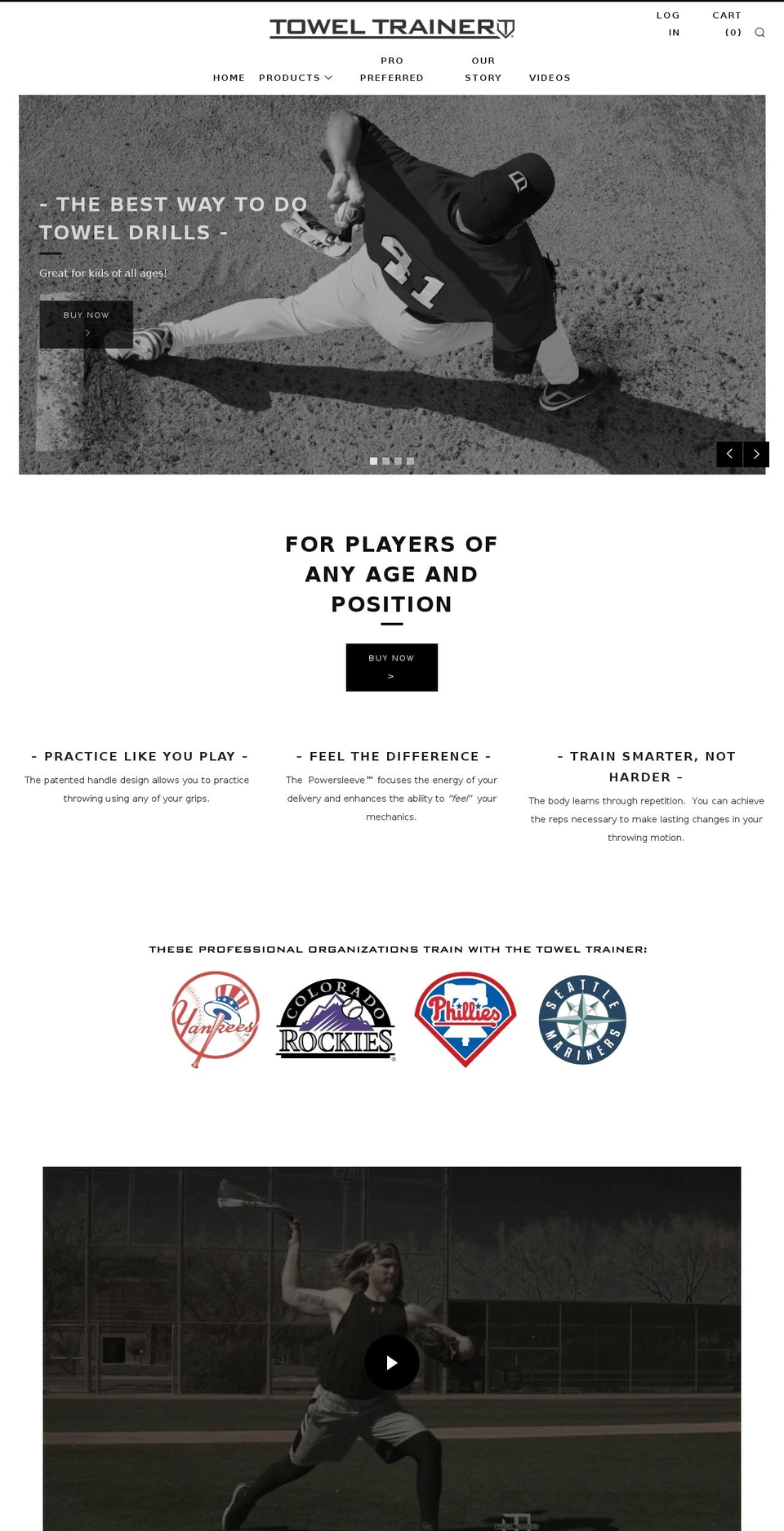 toweltrainer.com shopify website screenshot