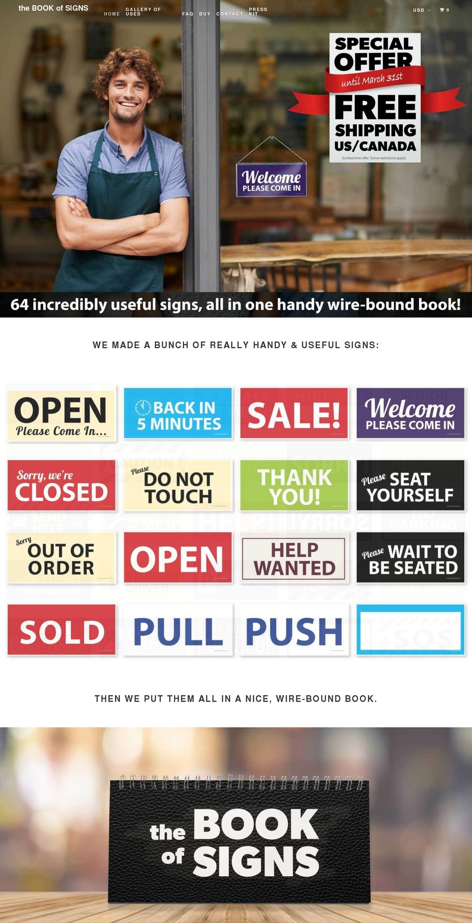 townhallsign.com — Shopify storefront screenshot