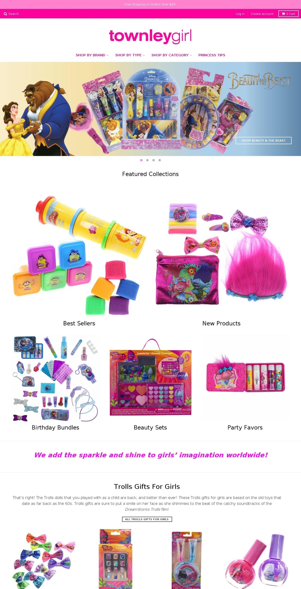 townleyteen.com shopify website screenshot
