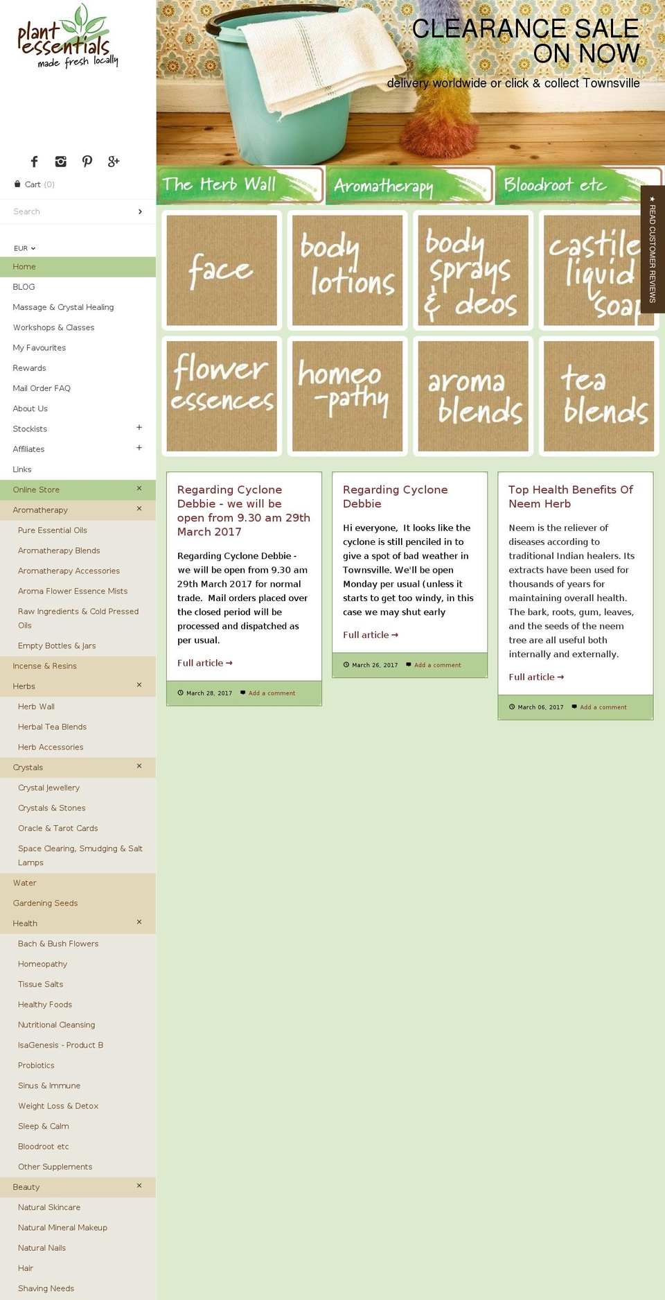 townsvillespa.com shopify website screenshot