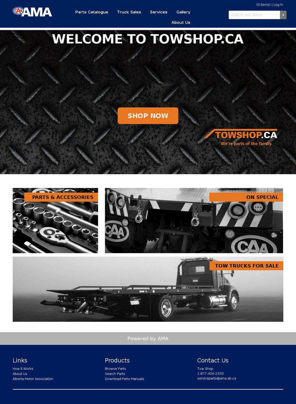 towshop.ca shopify website screenshot