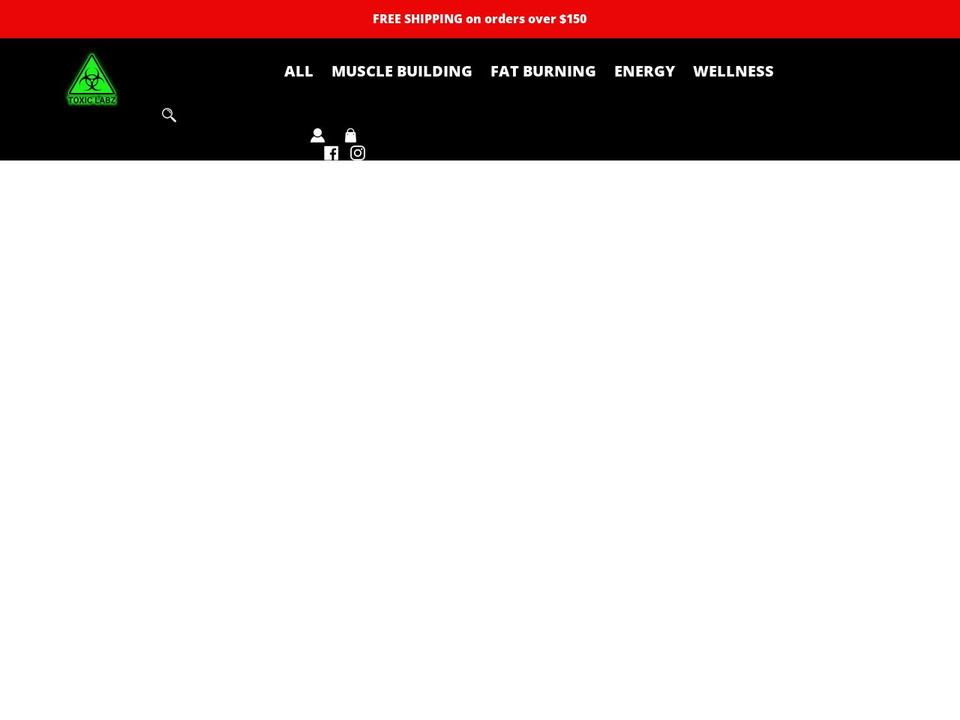 toxiclabz.com shopify website screenshot