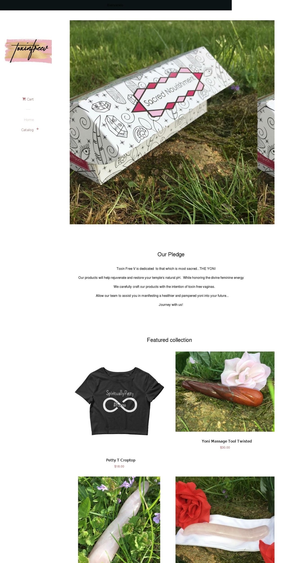 toxinfreev.com — Shopify storefront screenshot