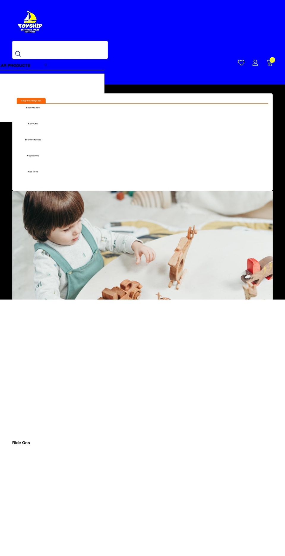 toy-ship.com shopify website screenshot