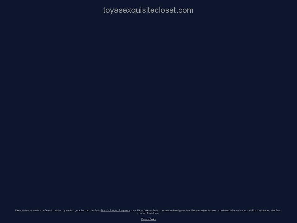 toyasexquisitecloset.com shopify website screenshot
