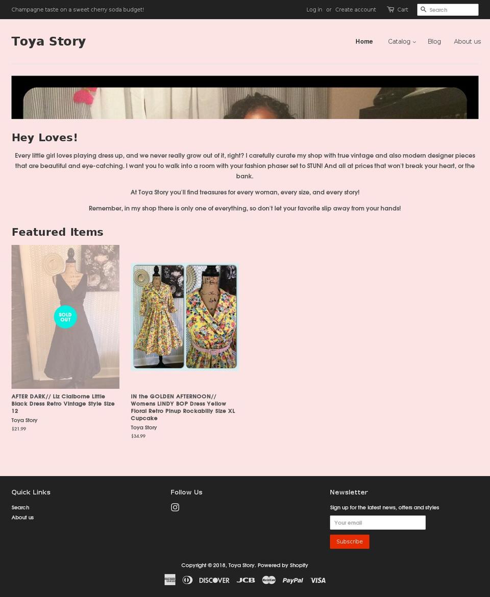 toyastoryshop.com — Shopify storefront screenshot