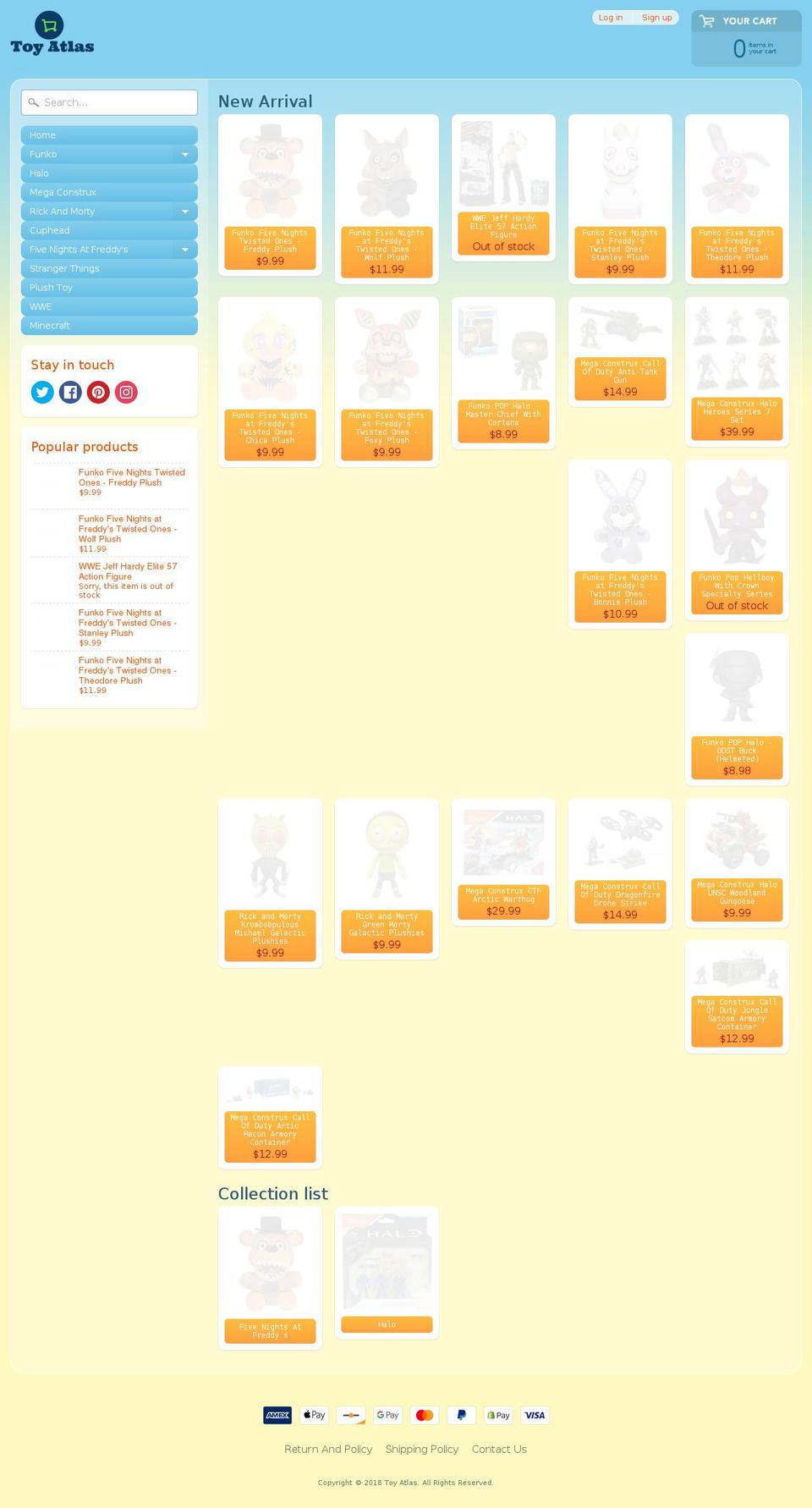 toyatlas.com — Shopify storefront screenshot