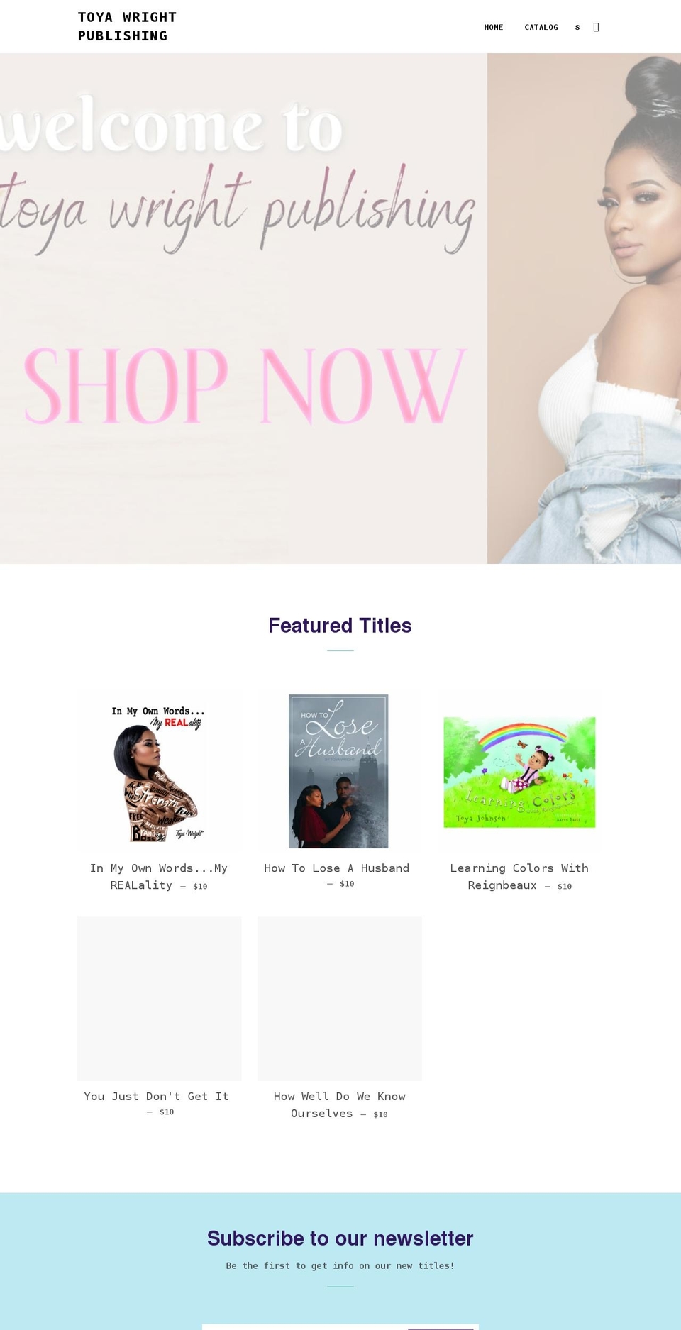 toyawrightpublishing.com shopify website screenshot