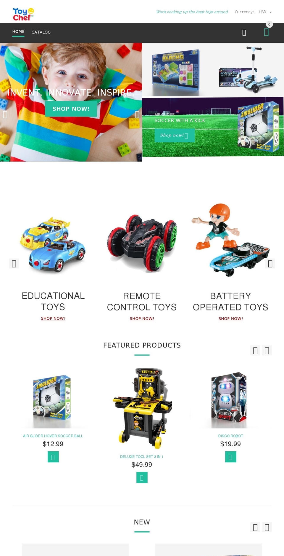 YourStore Shopify theme site example toychef.com