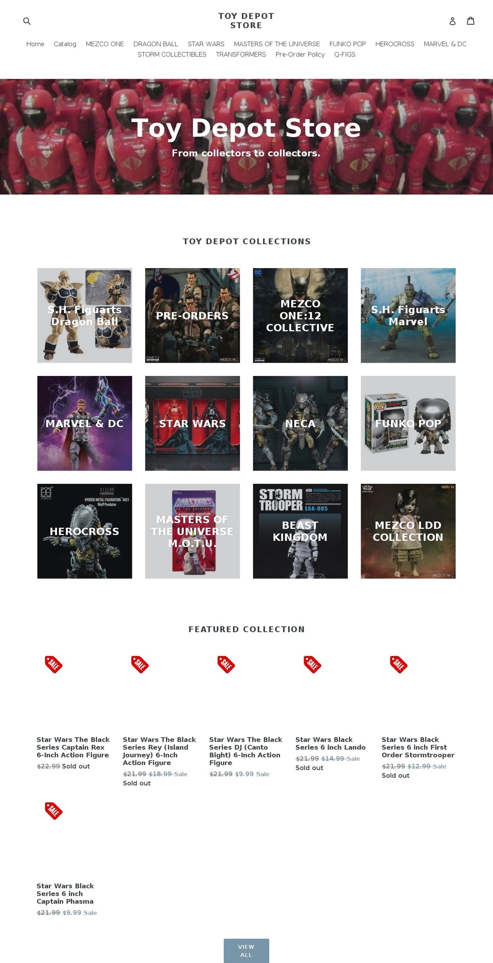 toydepotstore.com — Shopify storefront screenshot
