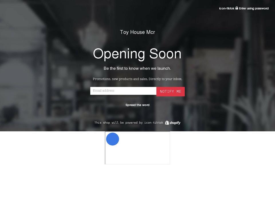 toyhousemcr.co.uk shopify website screenshot