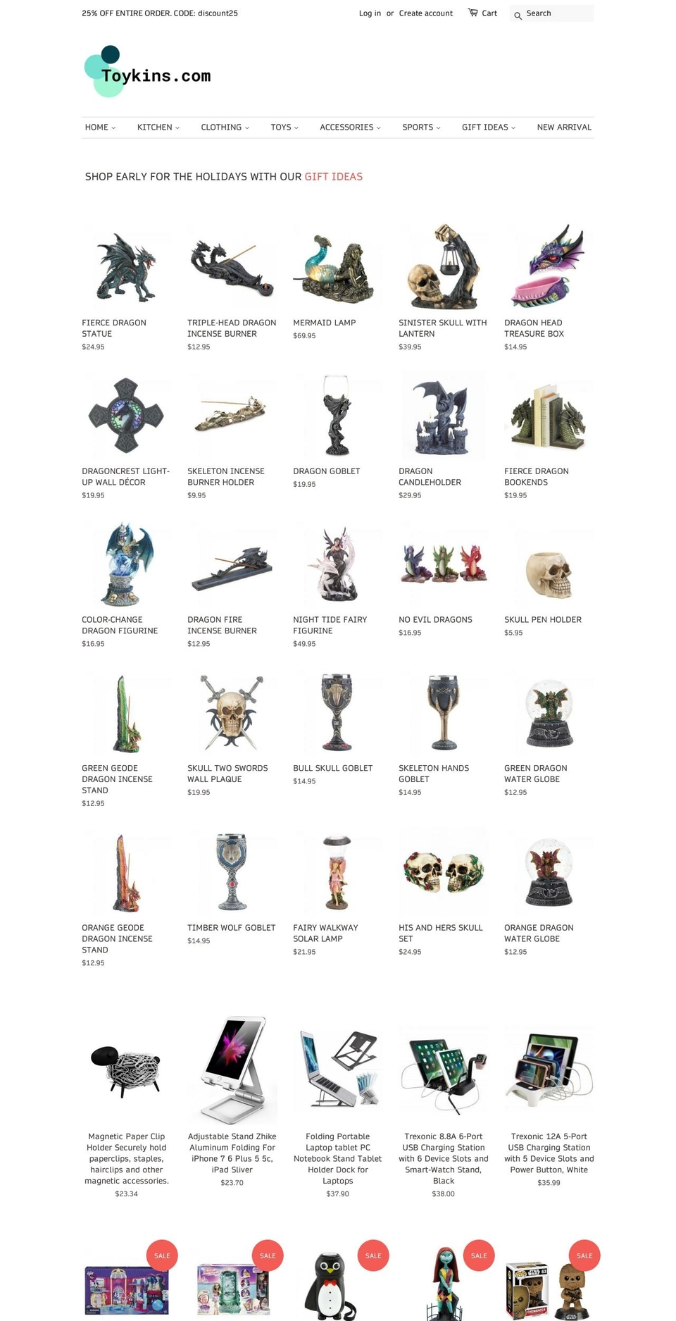 toykins.com — Shopify storefront screenshot