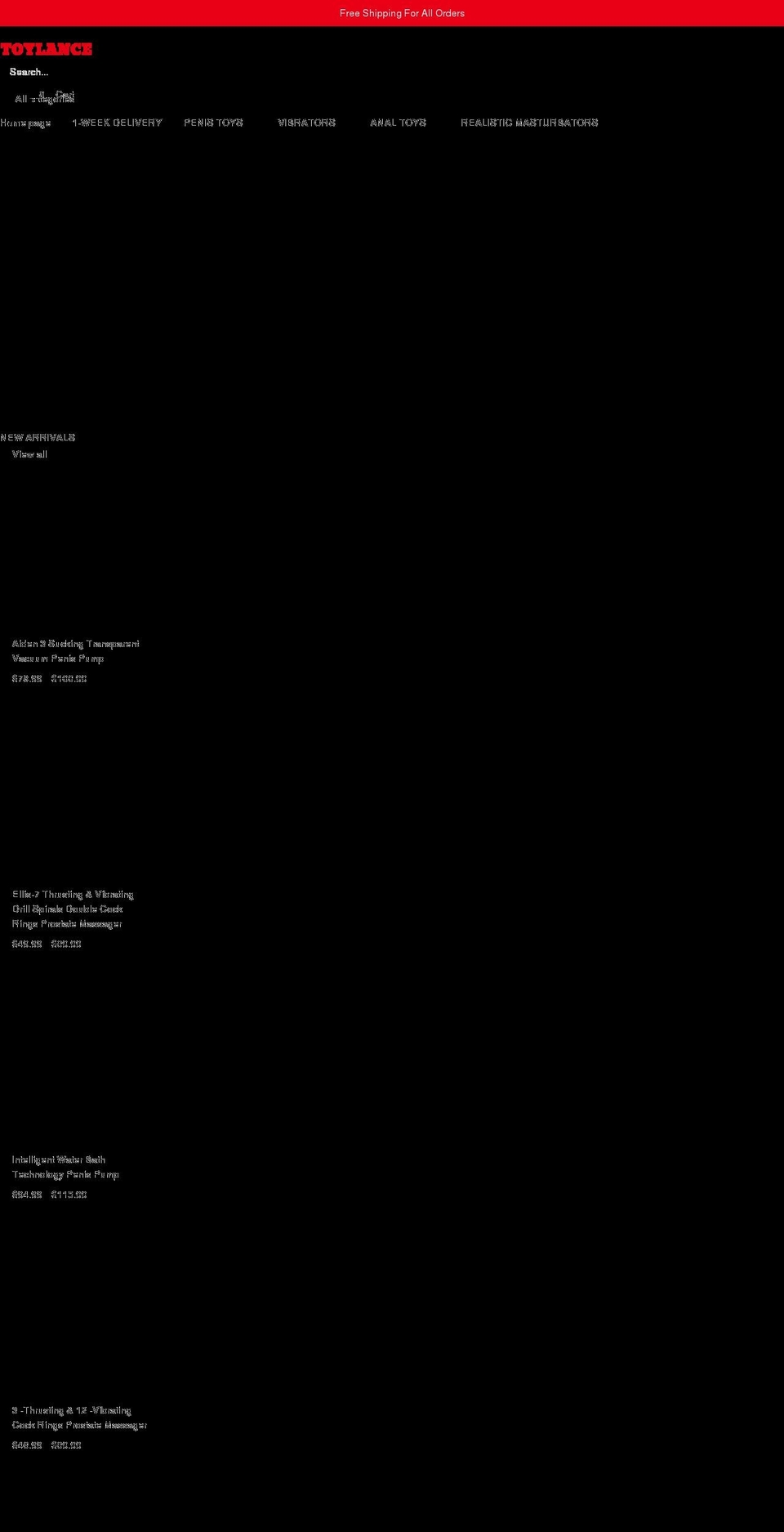 toylance.com shopify website screenshot