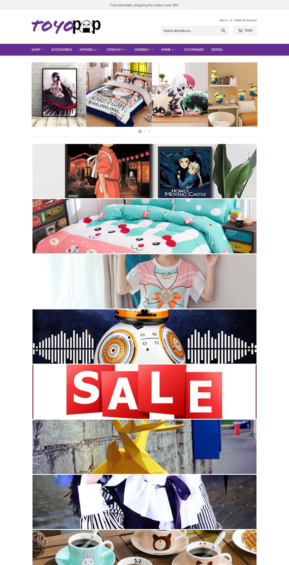 toyopop.com — Shopify storefront screenshot
