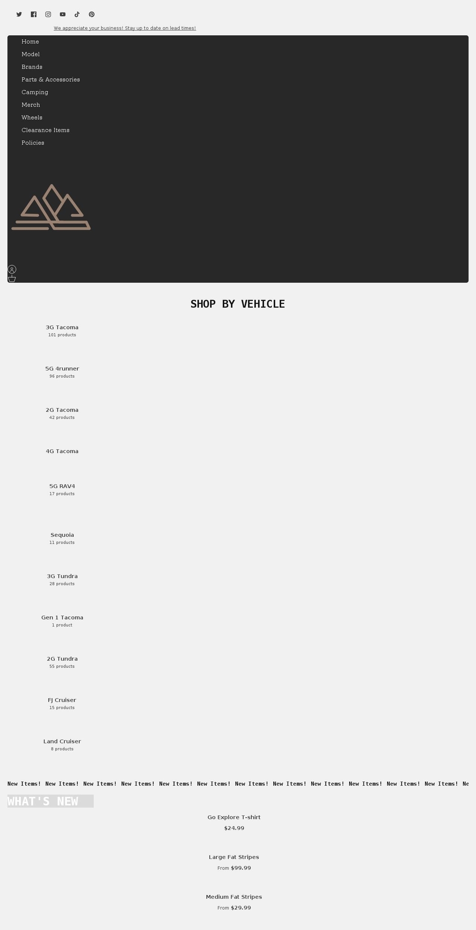 toyotafreaks.com shopify website screenshot