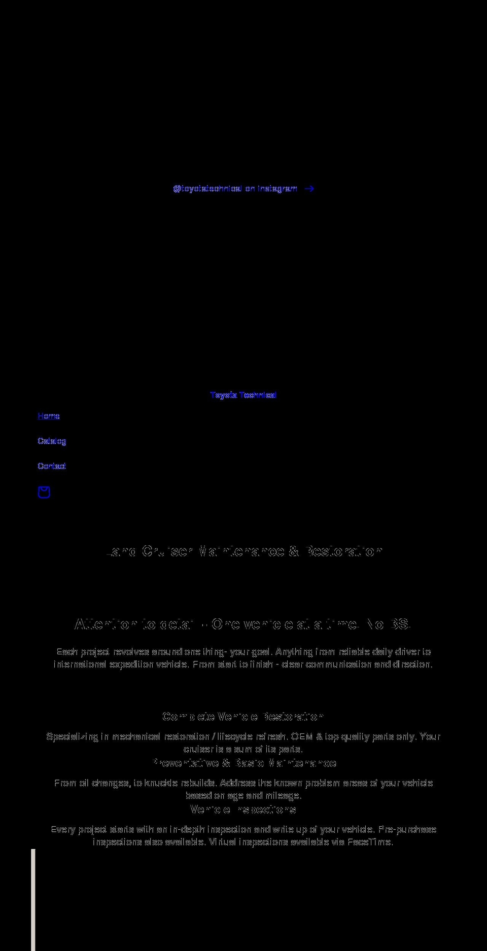 toyotatechnical.com shopify website screenshot