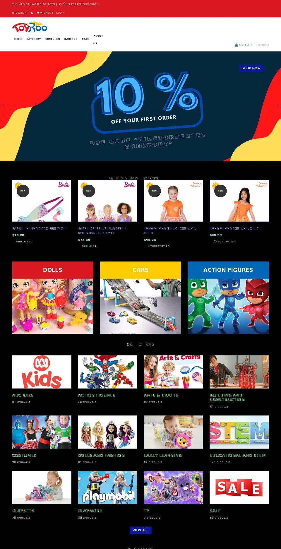 toyroo.com.au shopify website screenshot