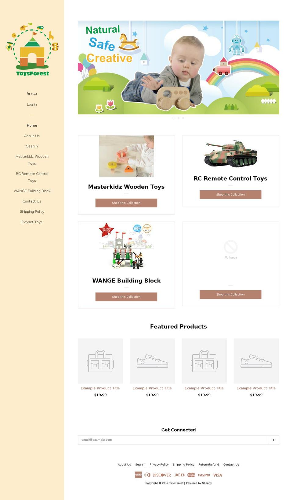 toysforest.com shopify website screenshot
