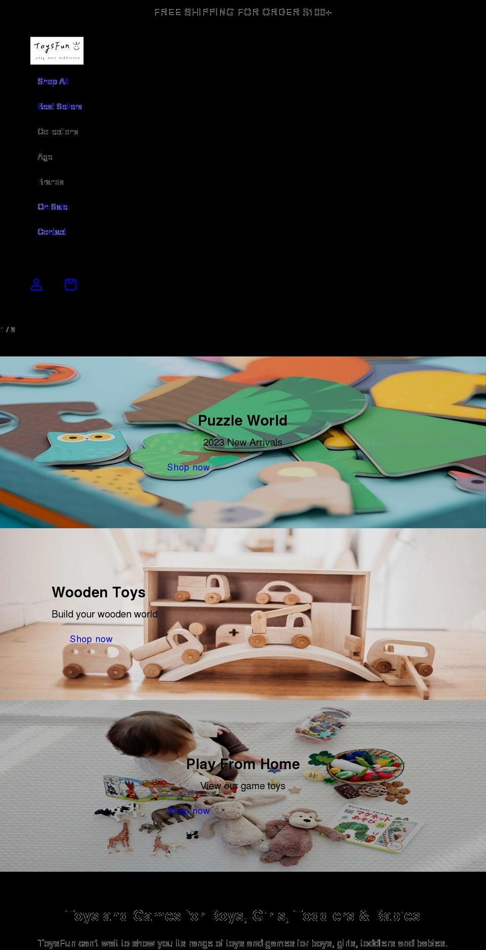 toysfun.com.au shopify website screenshot
