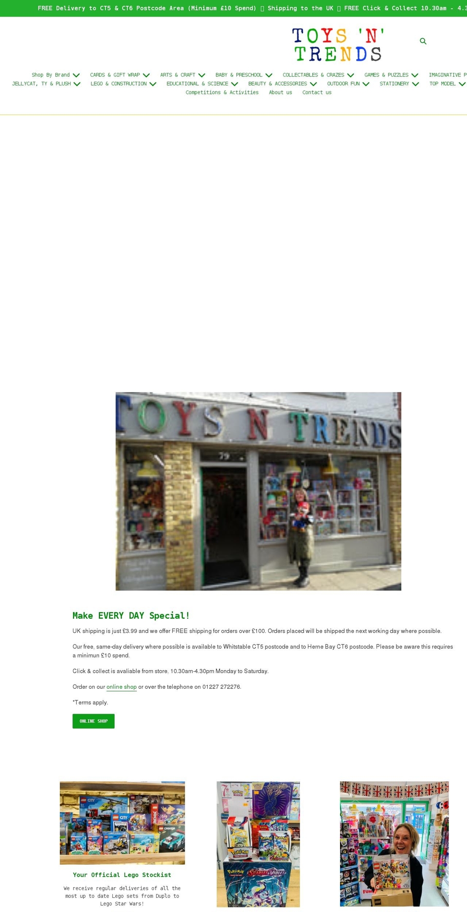 toysntrends.com shopify website screenshot