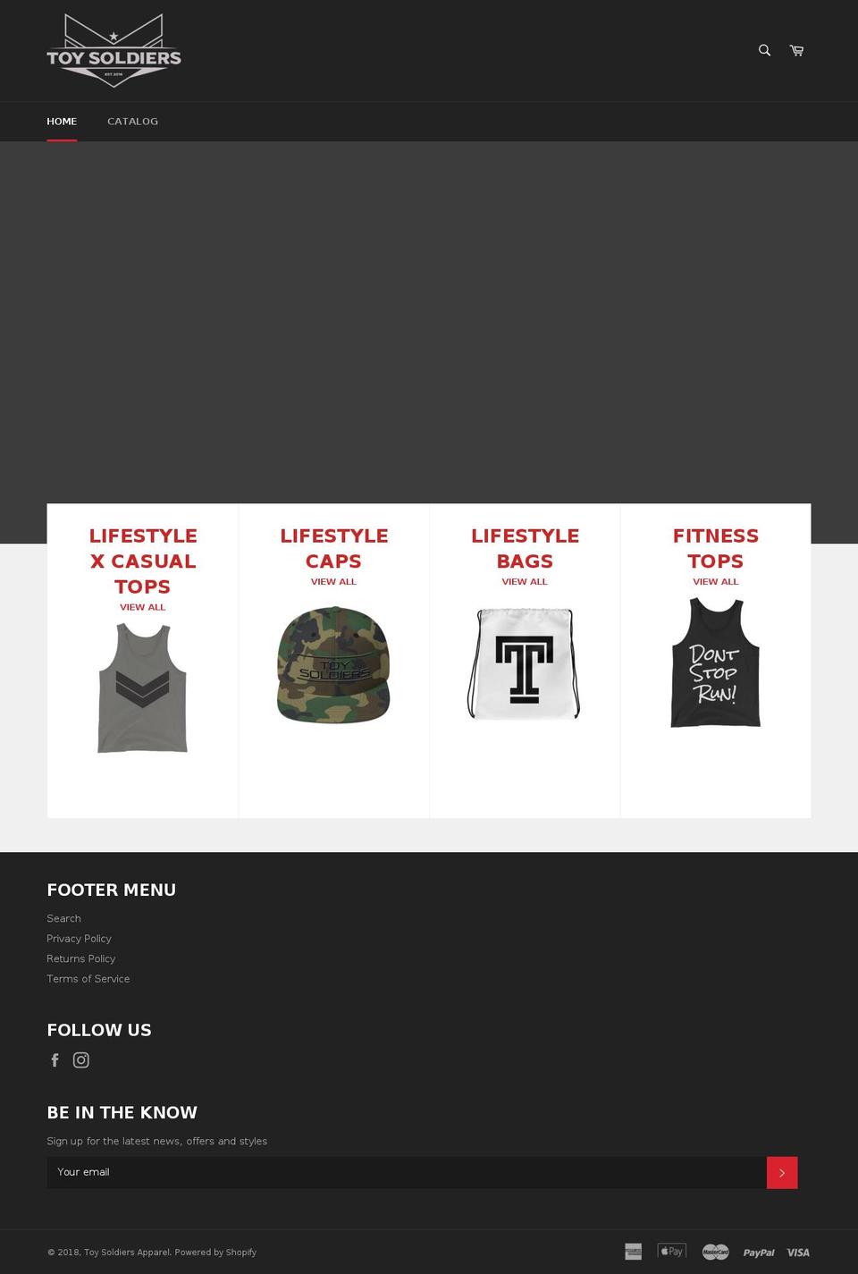 toysoldiersapparel.com shopify website screenshot