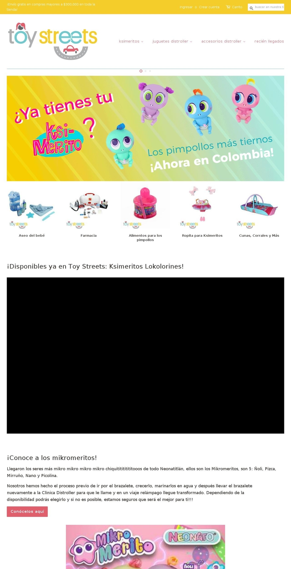 toystreets.com — Shopify storefront screenshot