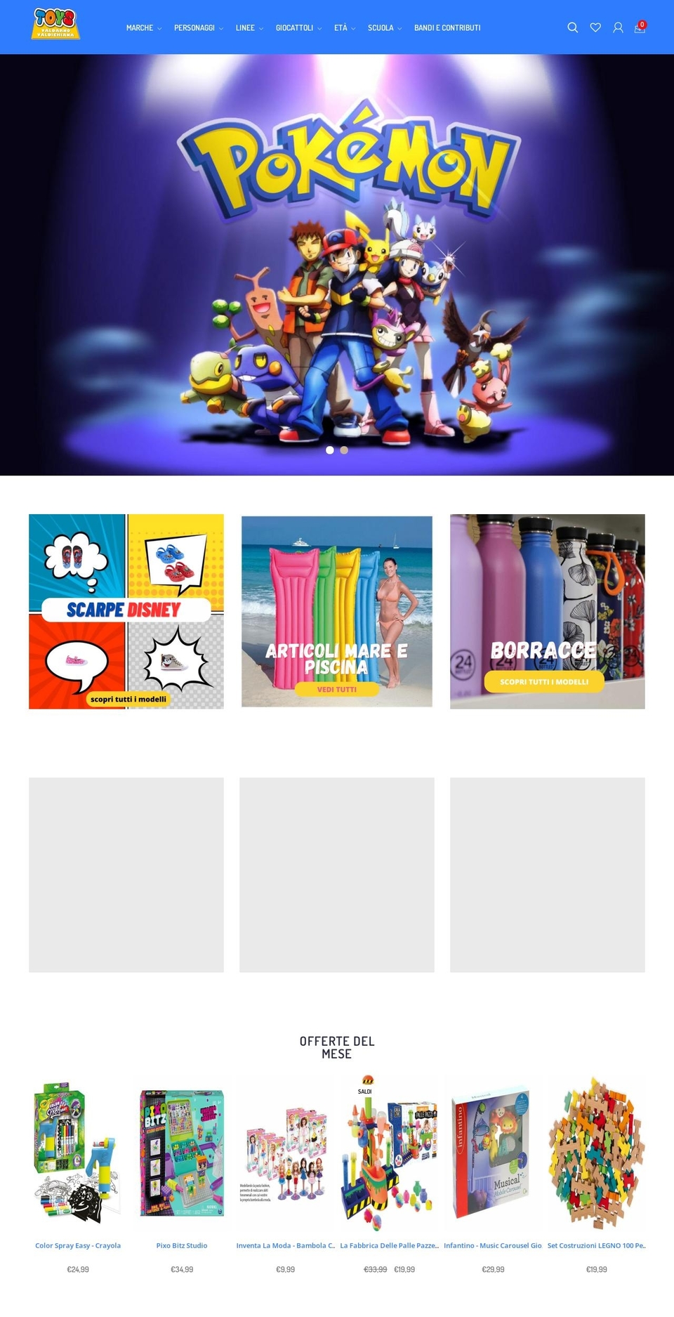 toysvaldichiana.it shopify website screenshot