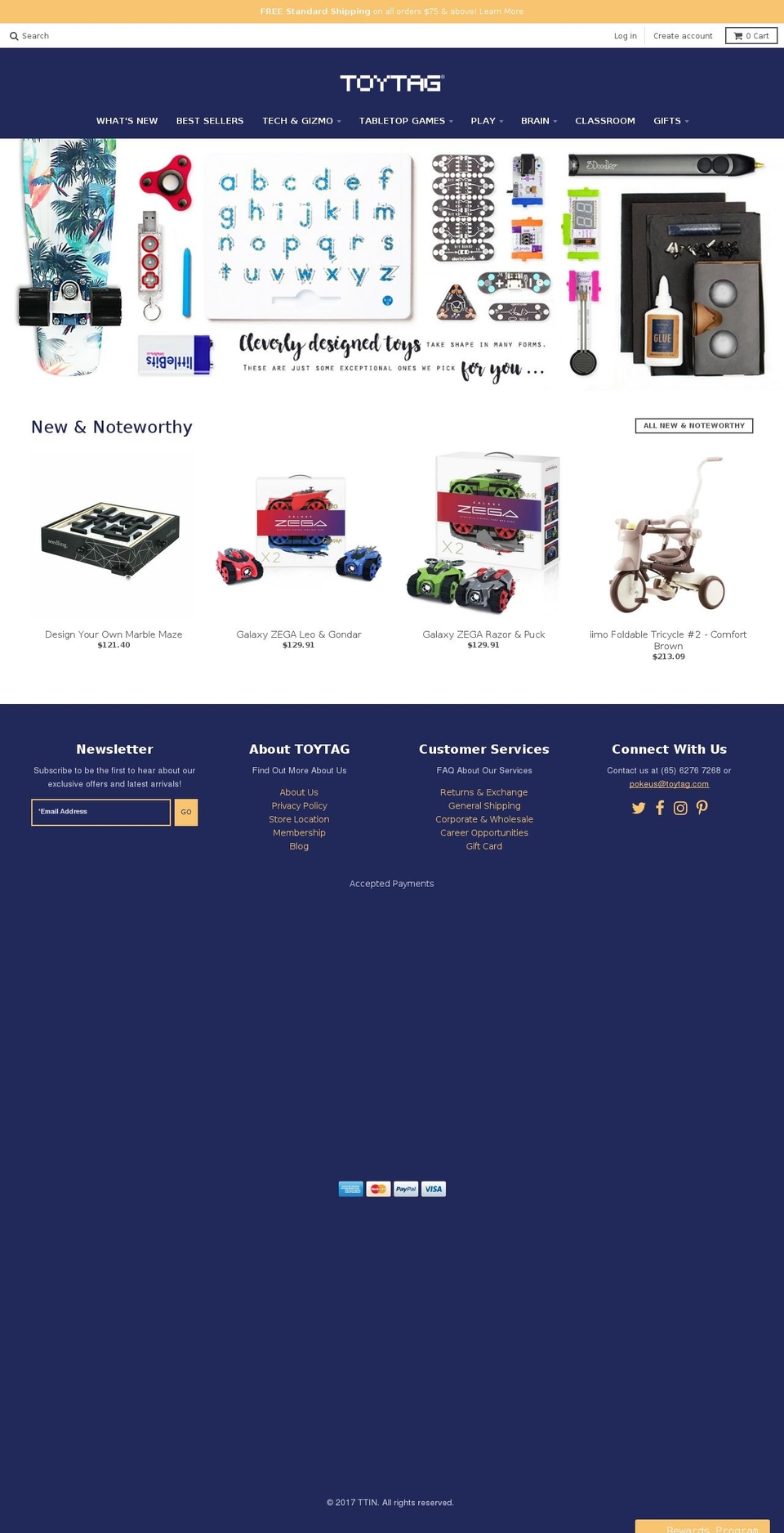 toytag.com shopify website screenshot