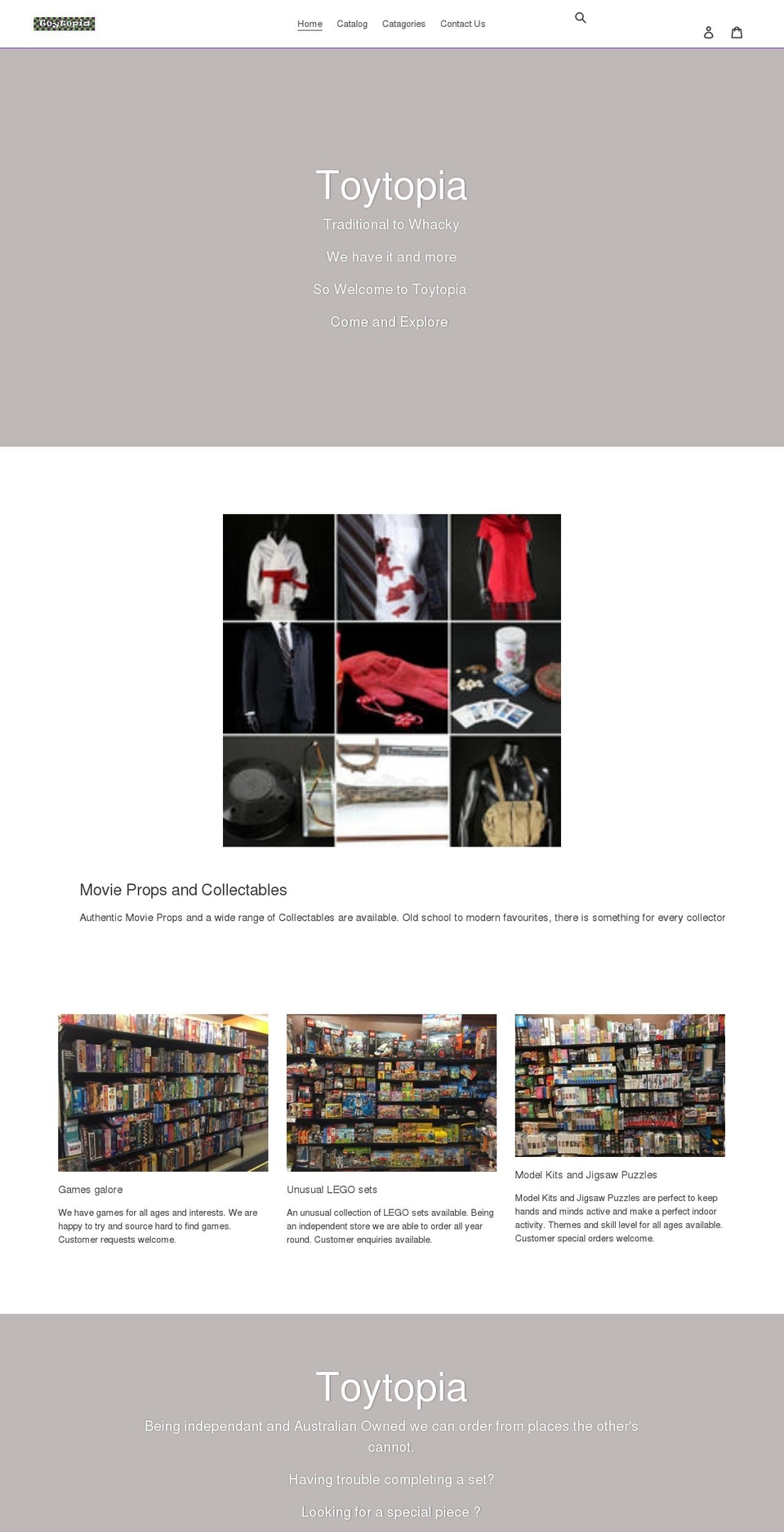 toytopia.com.au shopify website screenshot