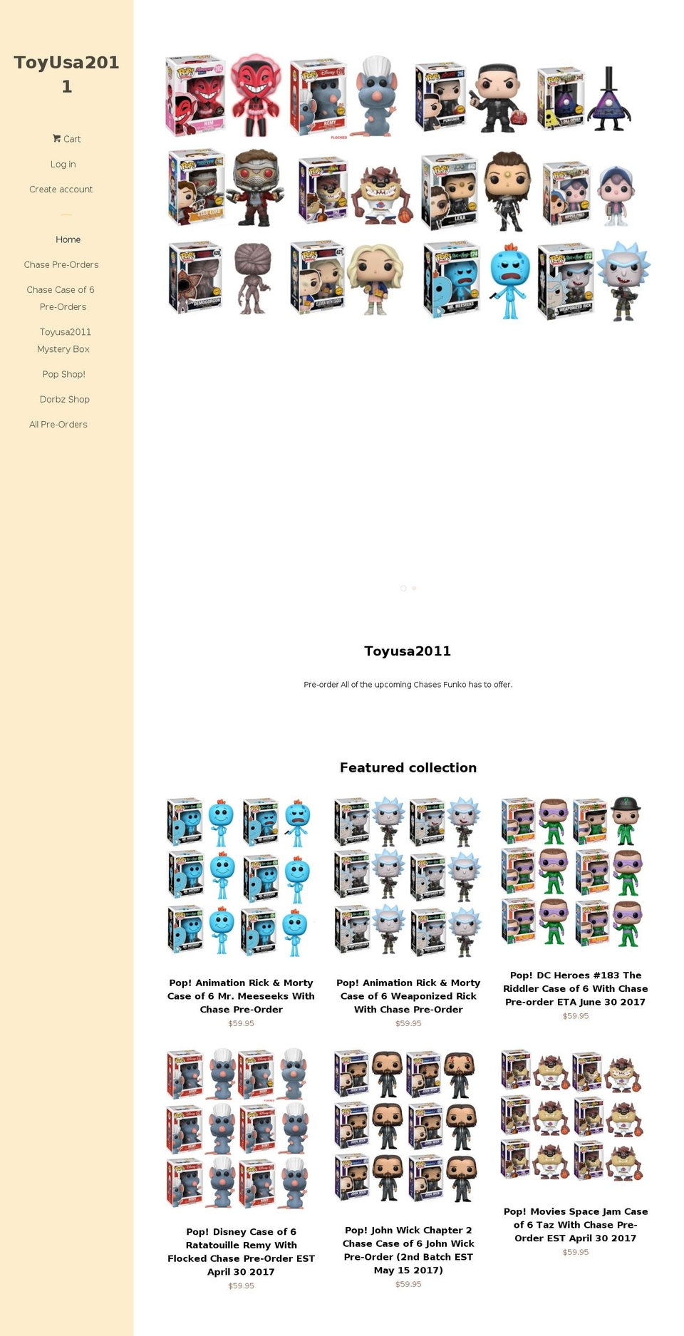 toyusa2011.com shopify website screenshot