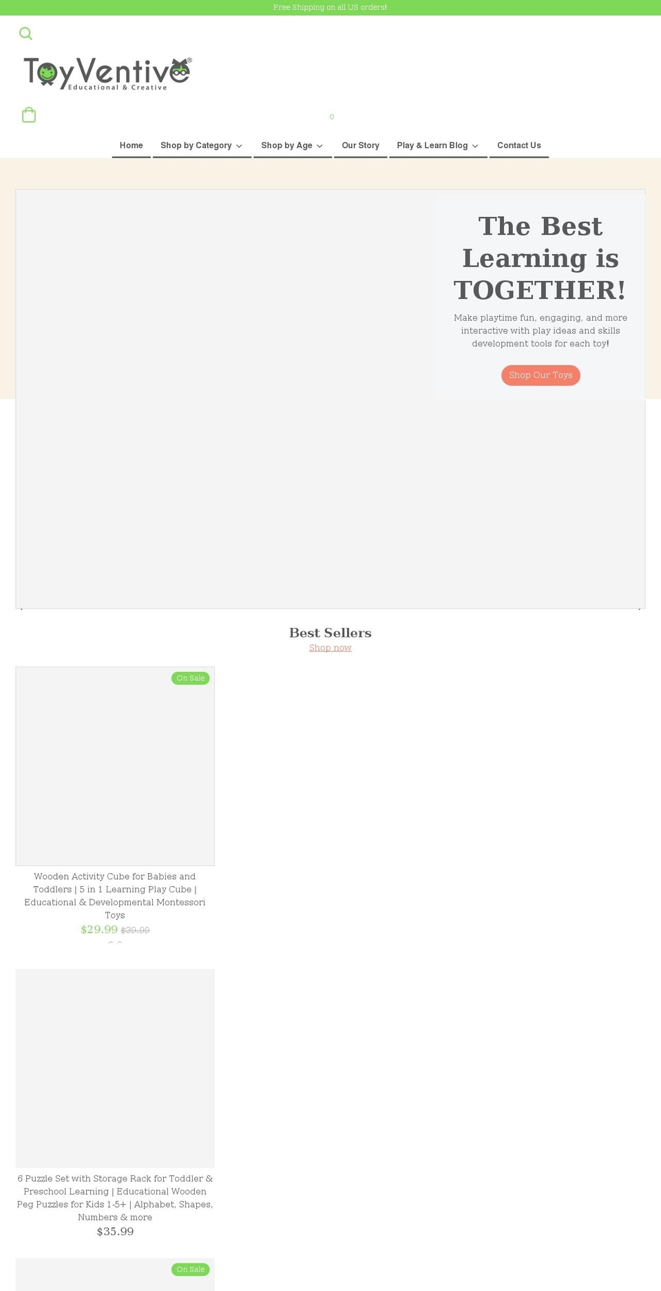 toyventive.com shopify website screenshot