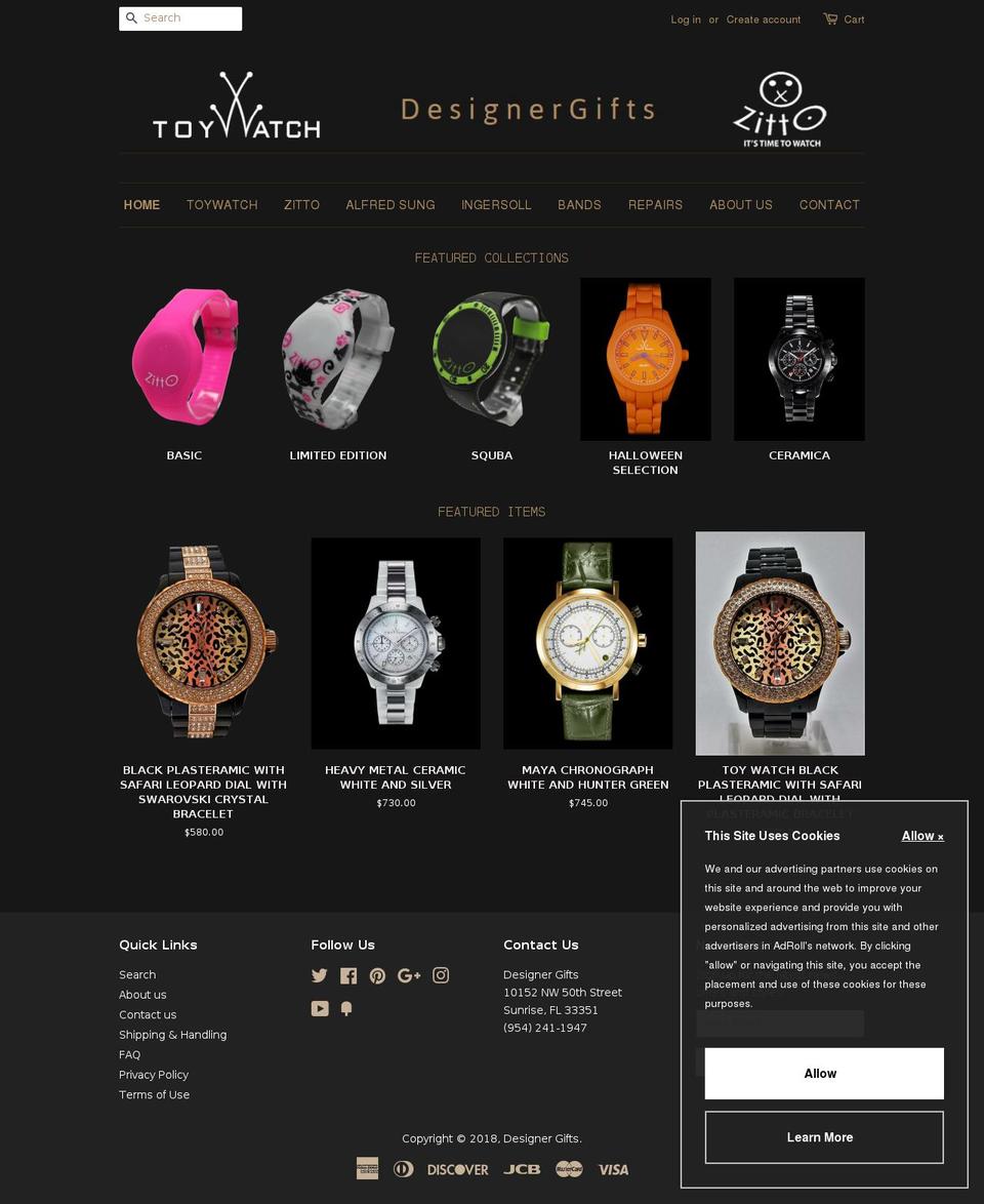 toywatchofficial-com.myshopify.com — Shopify storefront screenshot