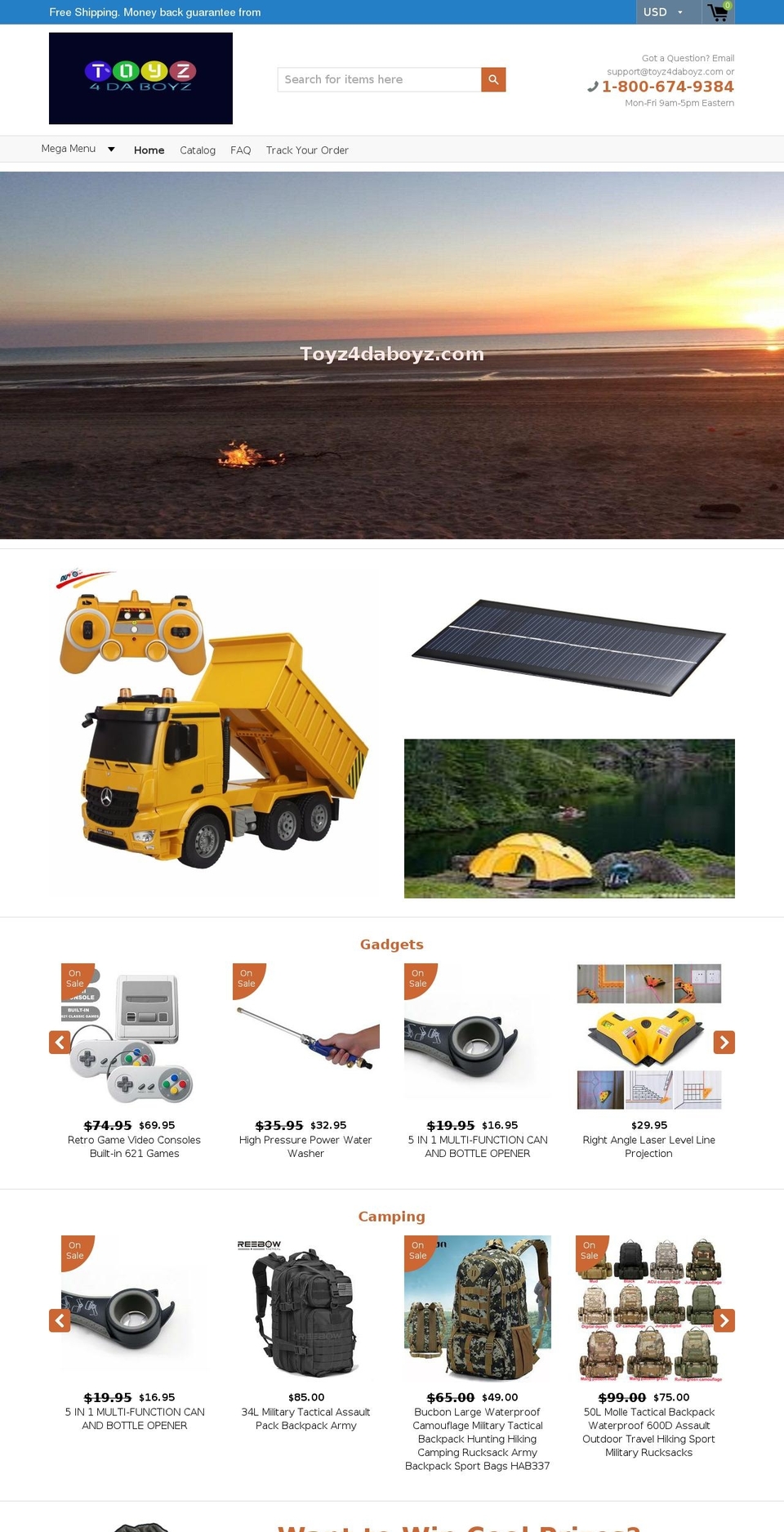 toyz4daboyz.com — Shopify storefront screenshot