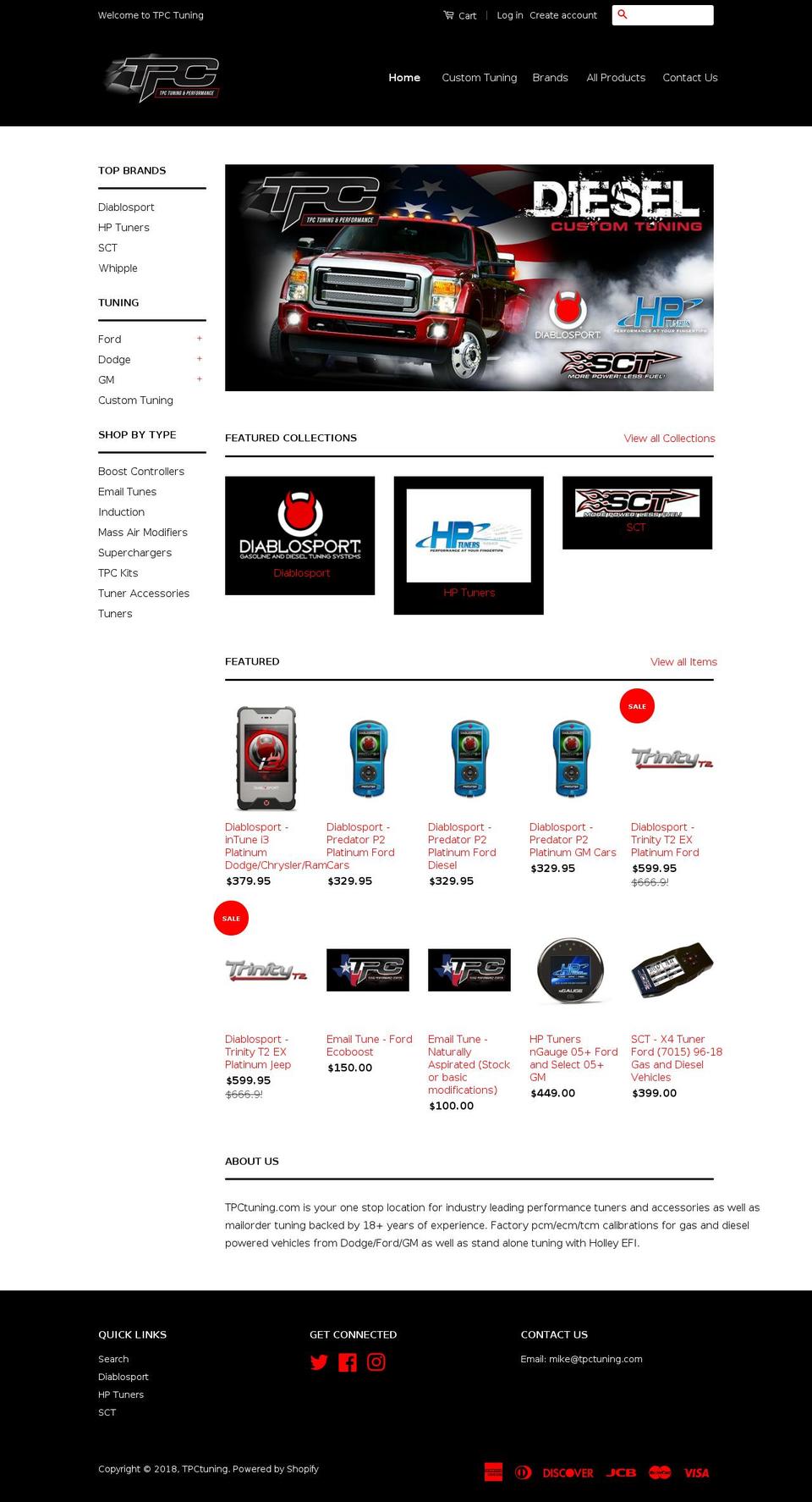 tpctuning.com — Shopify storefront screenshot