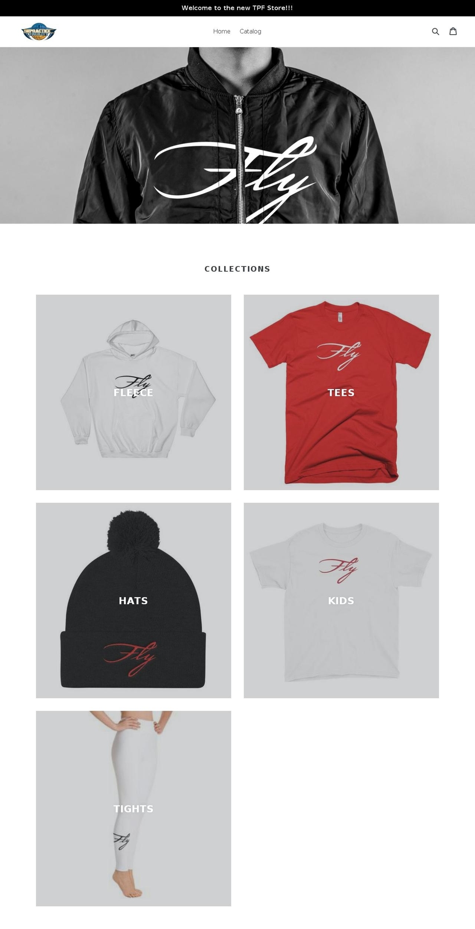 tpfstore.com — Shopify storefront screenshot