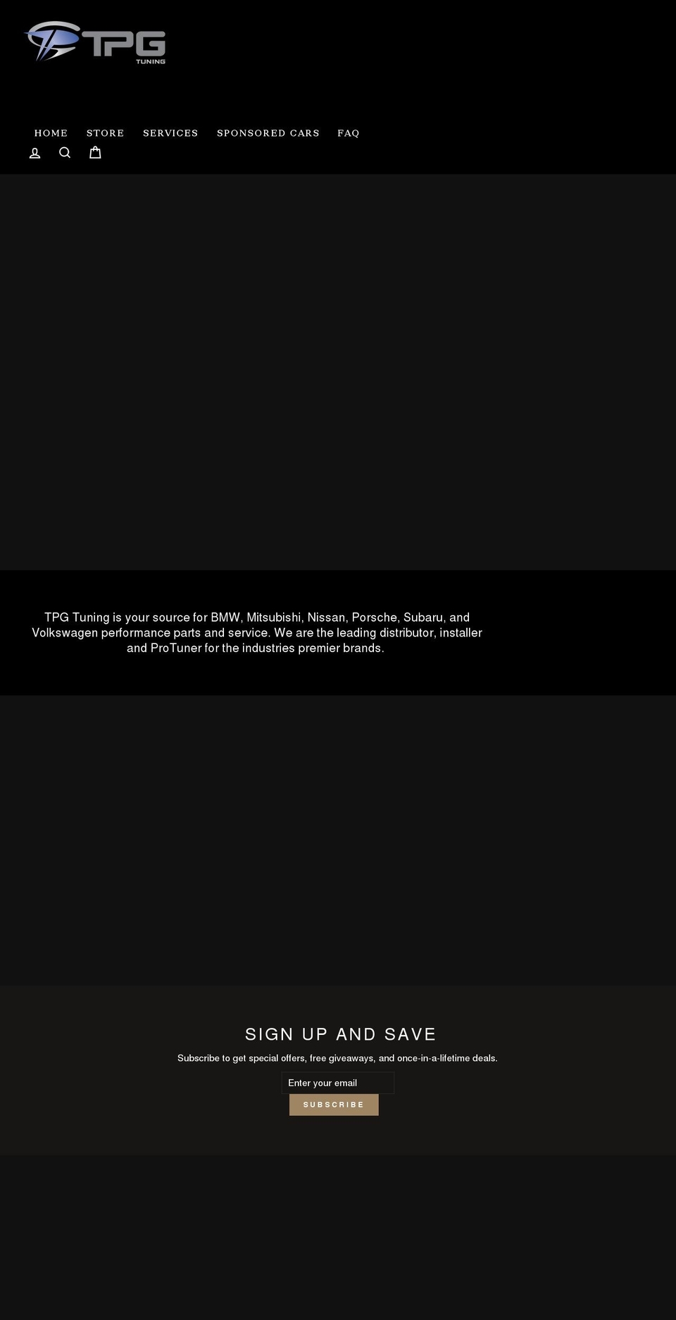 tpgtuning.com shopify website screenshot