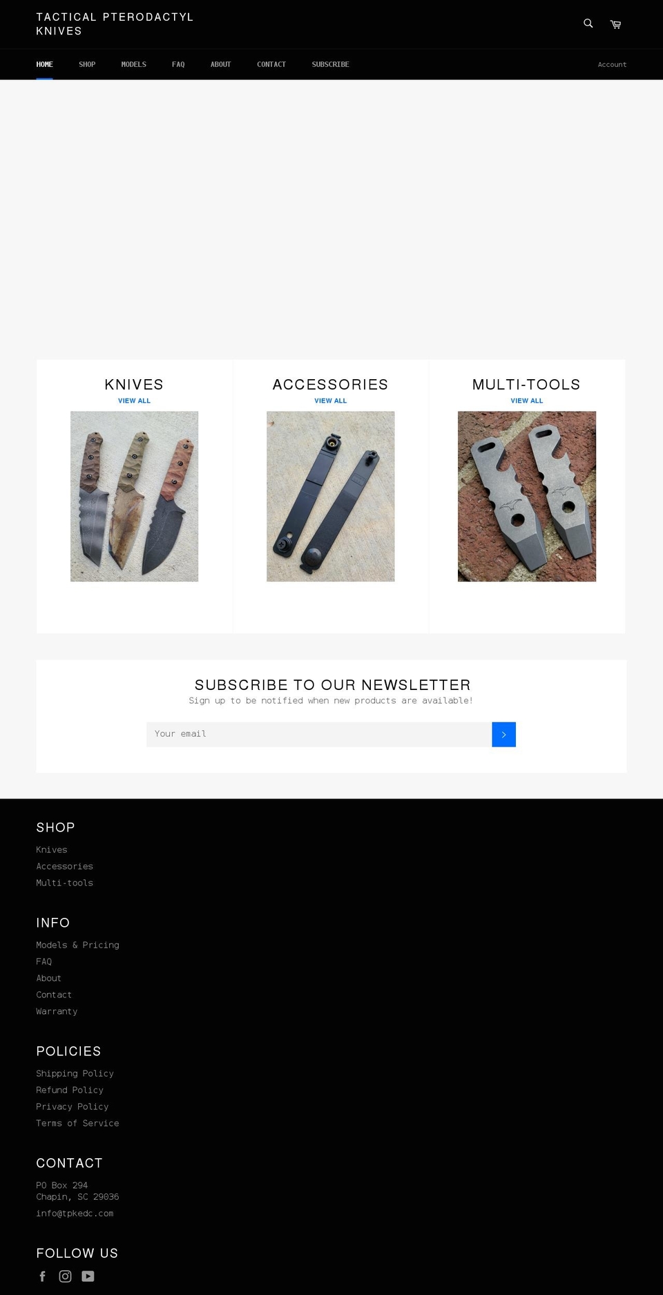 tpkedc.com shopify website screenshot