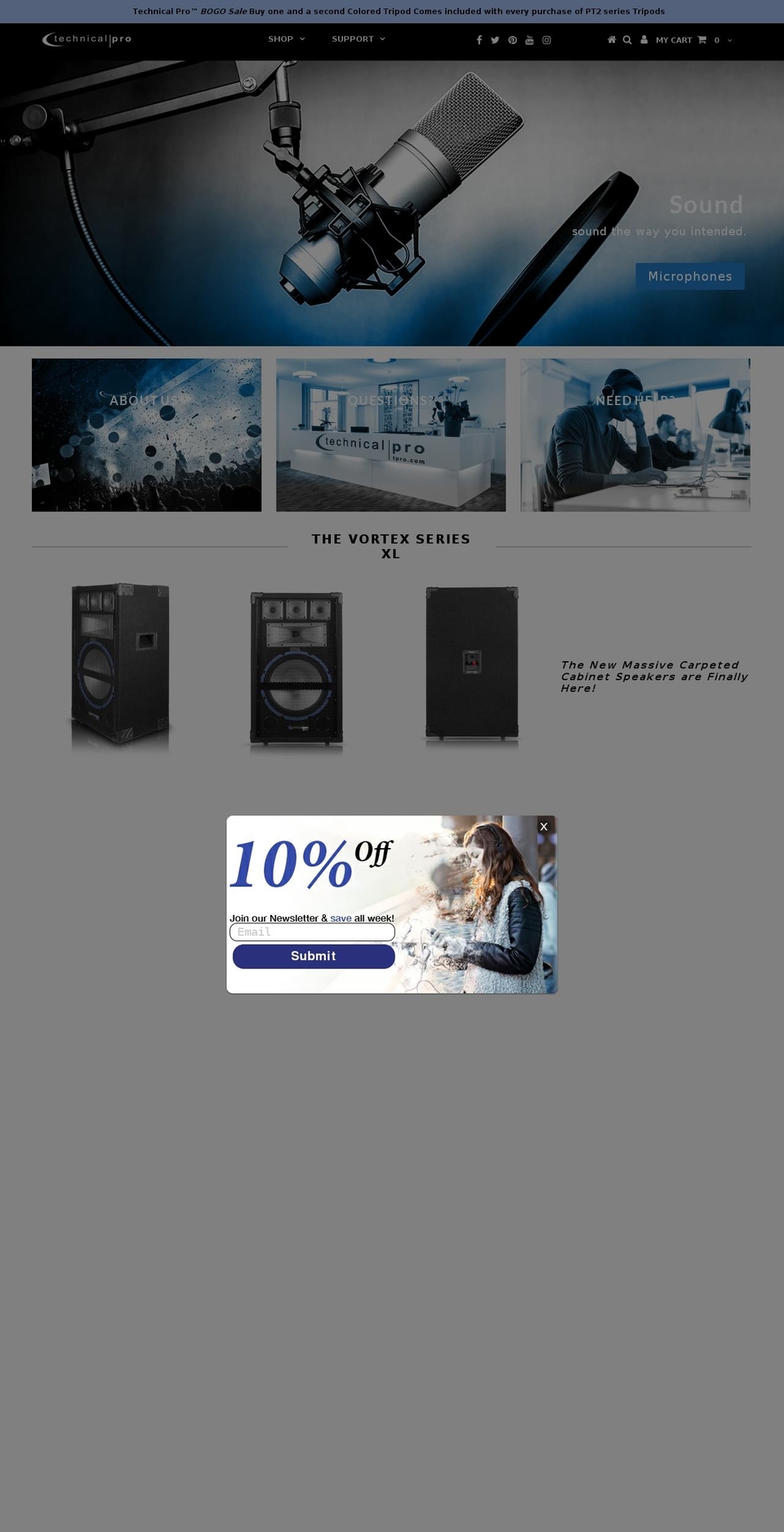 tpro.com shopify website screenshot